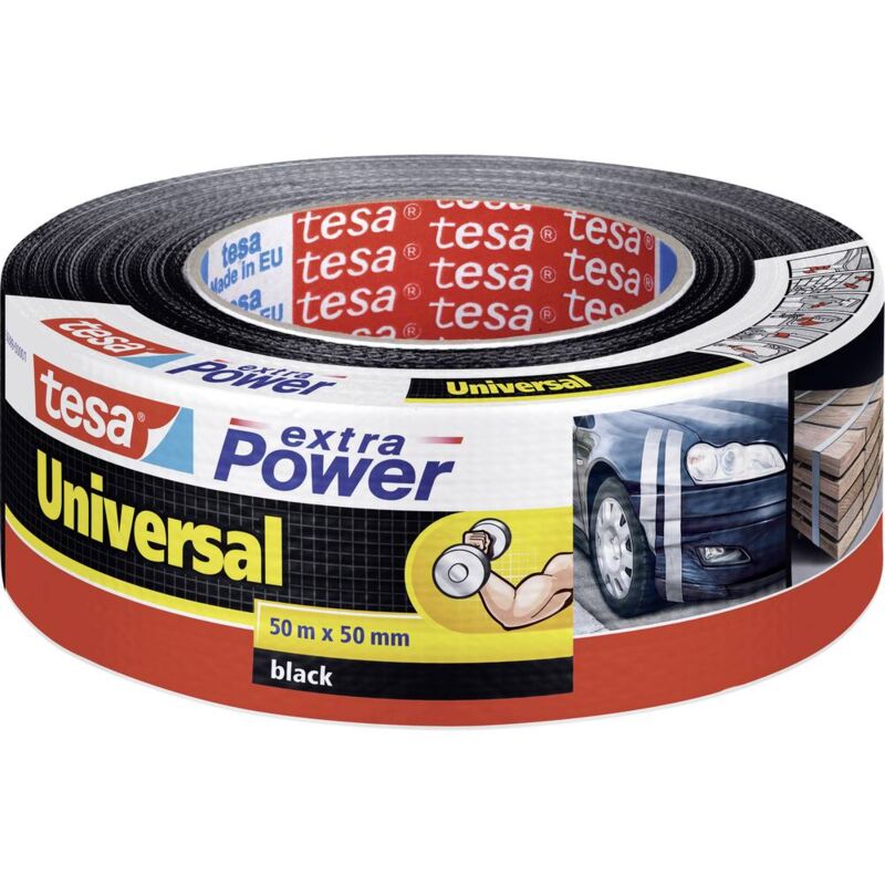 foto del prodotto tesa universal 56389 00001 05 nastro in tessuto extra power nero l x l 50 m x 50 mm 1 pz.