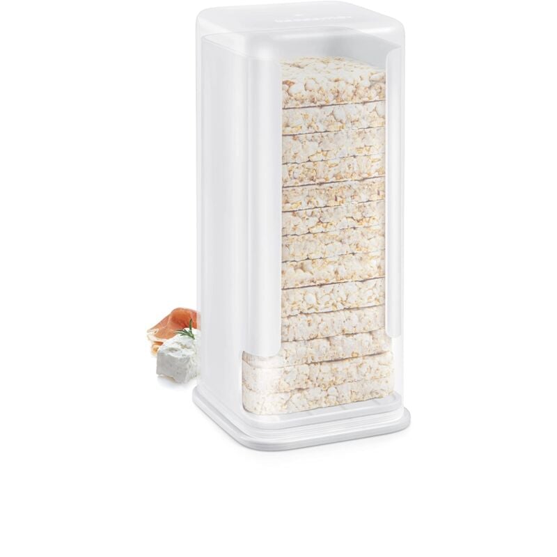 foto del prodotto tescoma 896968, 4food, contenitori per alimenti, contenitore per gallette, contenitore per fette biscottate quadrate, plastica