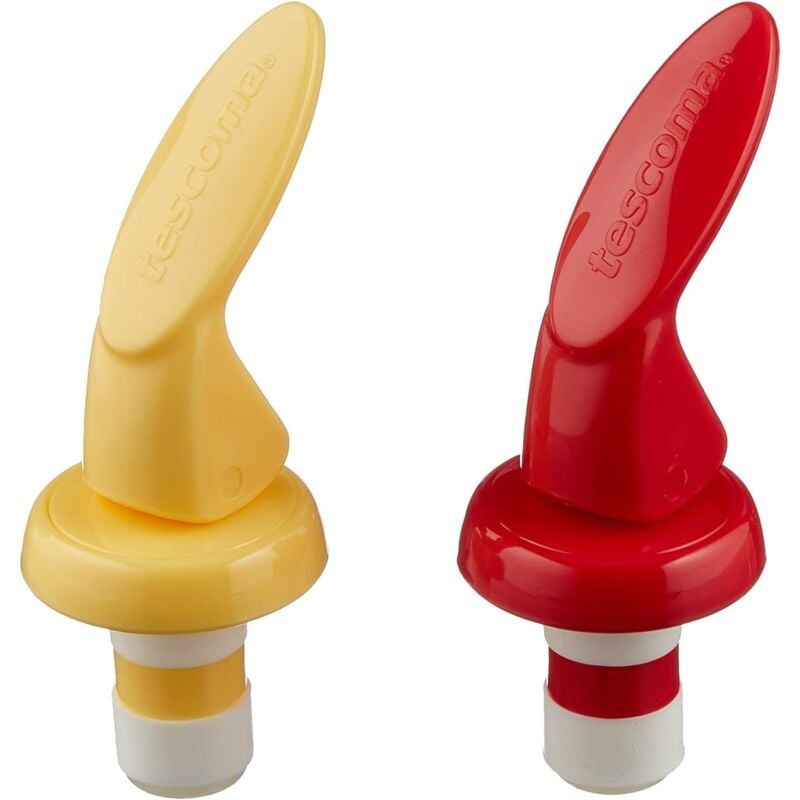 foto del prodotto tescoma tappo ermetico per bottiglie, plastica, giallo rosso, art. 420697