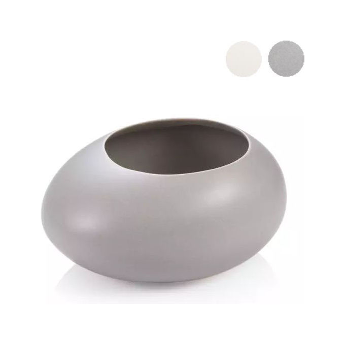 foto del prodotto tescoma vaso fiori stones grigio 15x19x9.5cm fancy