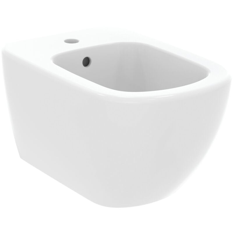 foto del prodotto tesi, bidet sospeso monoforo con fissaggi nascosti, t3552v1, bianco seta ideal standard