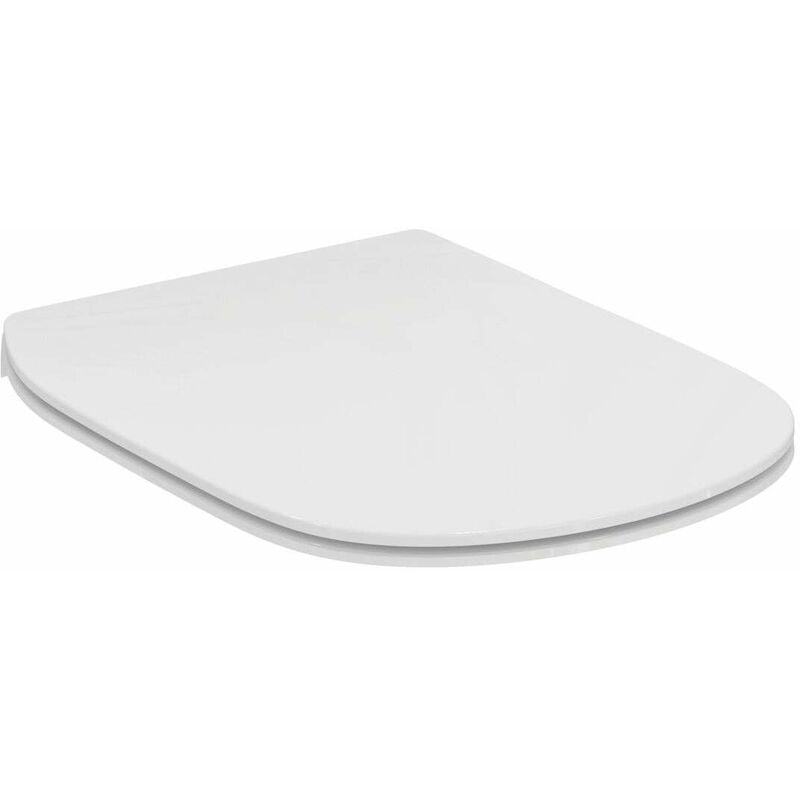 foto del prodotto tesi, copriwater slim compatibile dedicato serie tesi, chiusura rallentata, t552201, bianco ideal standard