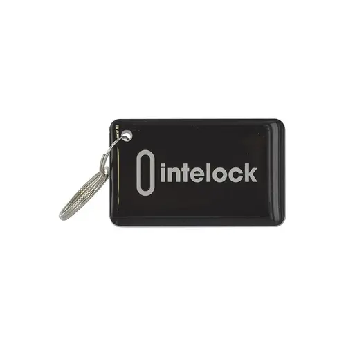 immagine 0 del prodotto tesserino badge nero intelock con anello portachiavi intelock