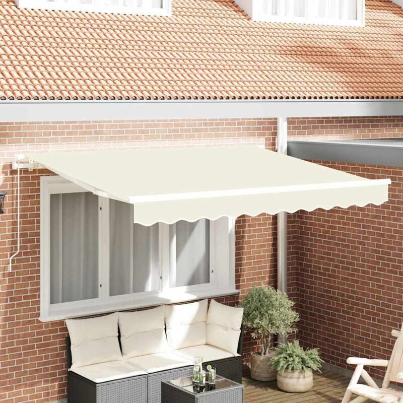 foto del prodotto tessuto di ricambio per tenda per struttura 3.5x2 m panna vidaxl