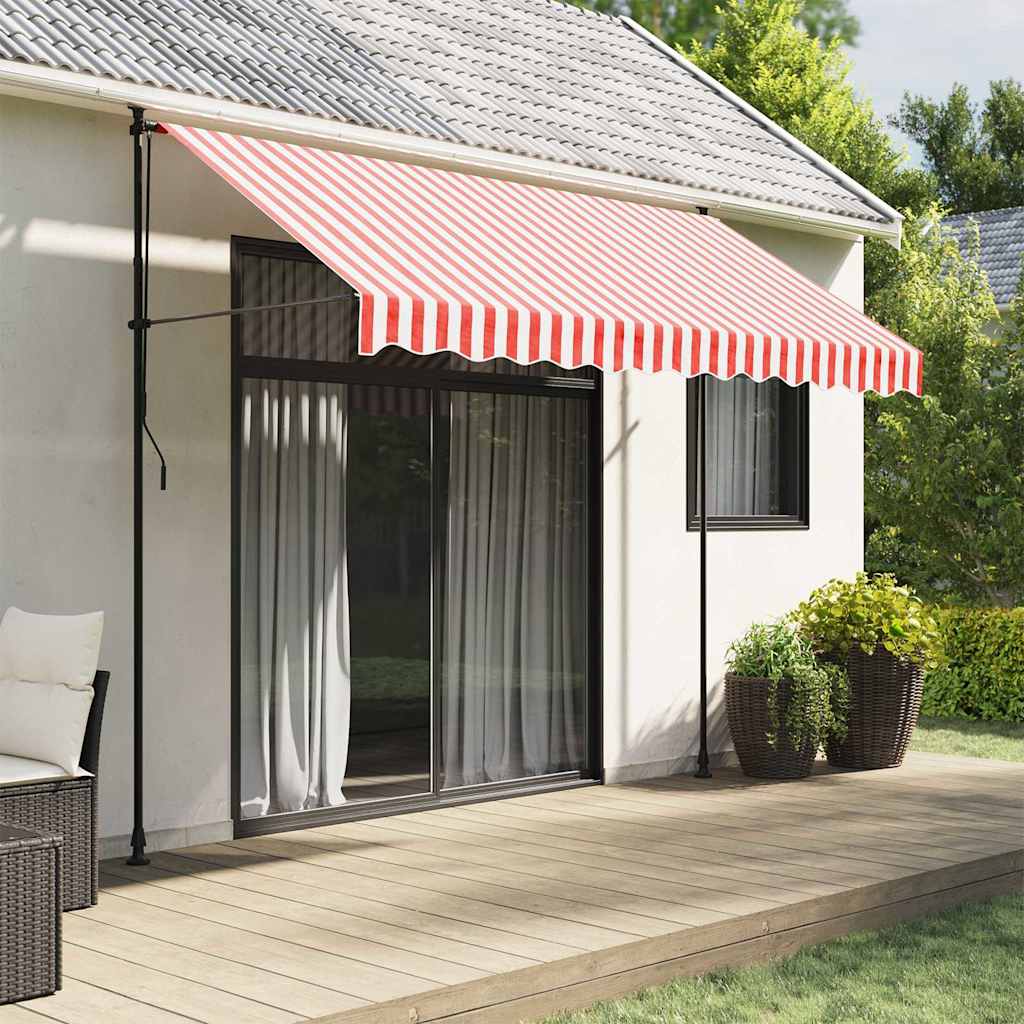 foto del prodotto tessuto di ricambio per tenda strisce rosse e bianche 3x2,5 mcod mxl 91950