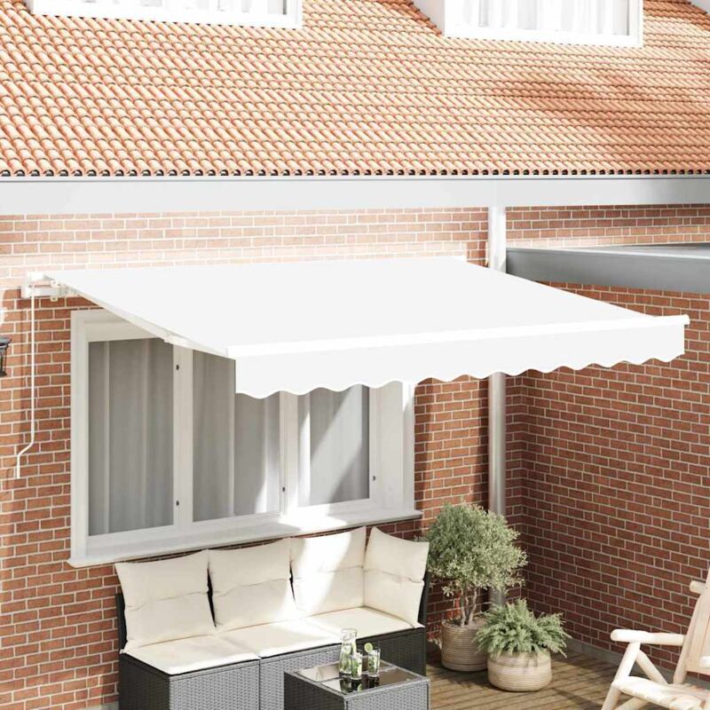 foto del prodotto tessuto di sostituzione per gazebo per telaio 3x2.5 m bianco vidaxl