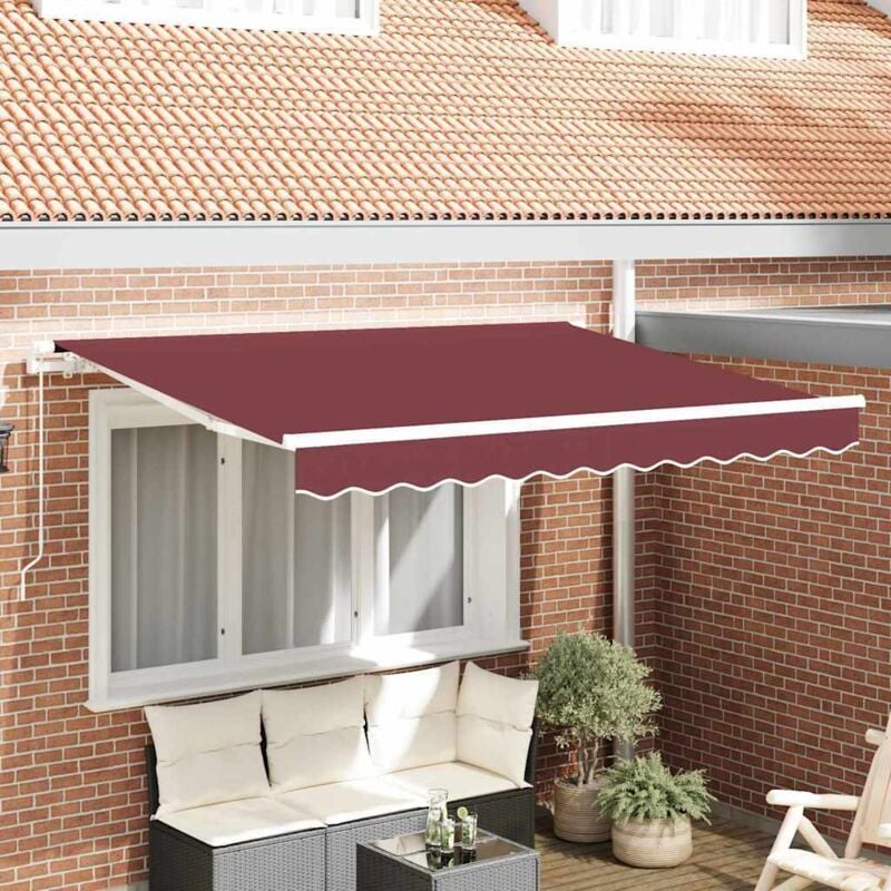 foto del prodotto tessuto di sostituzione tenda per telaio 3.5x2 m burgandy vidaxl