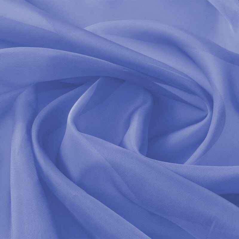 foto del prodotto tessuto in voile 1,45x20 m blu reale vidaxl