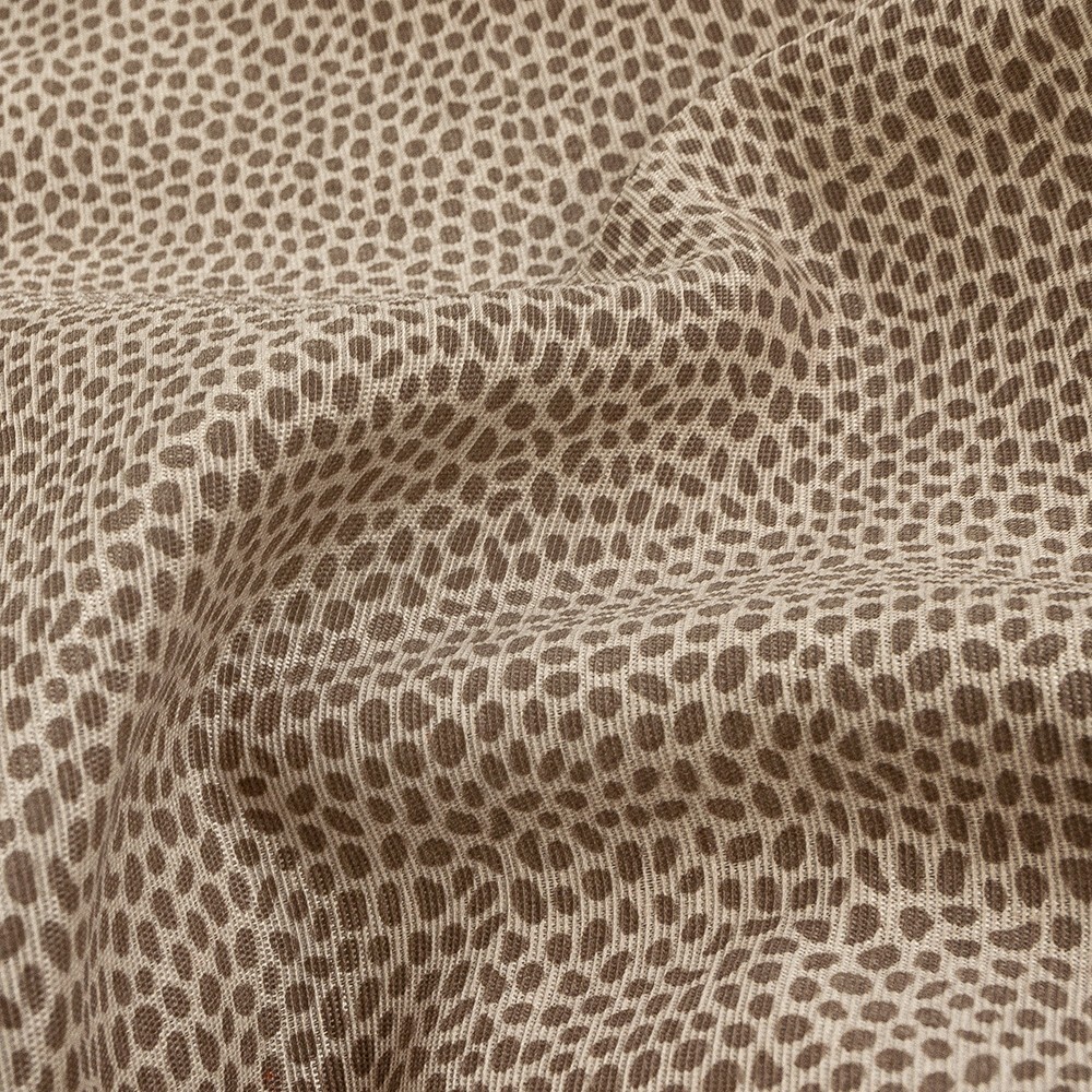 foto del prodotto tessuto stoffa cotone loneta maculato cucito rivestire fodera divani sedie cuscini 2,8x3 mt marrone