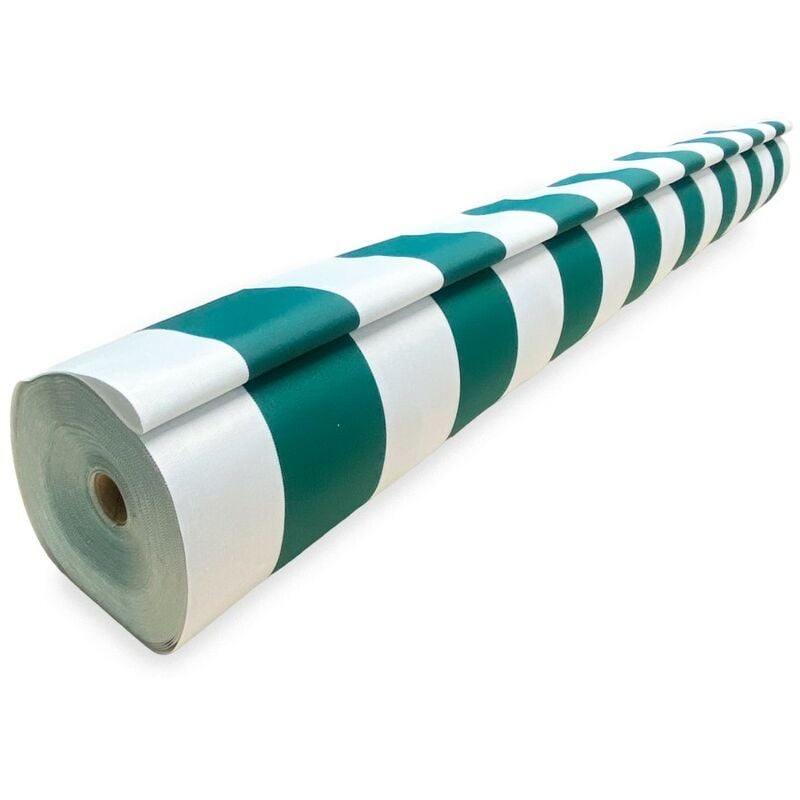foto del prodotto tessuto vertigo tenda da sole impermeabile 100 poliestere h 150 cm, venduto a metro ideale per esterni, gazebo, verande rigone verde