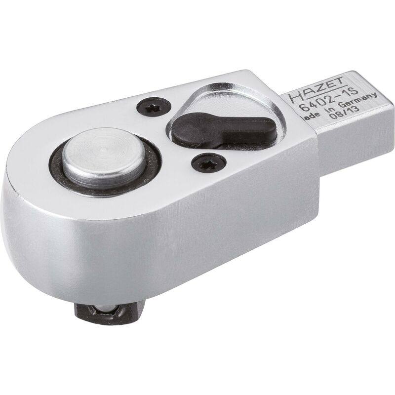 foto del prodotto testa ad innesto con cricchetto reversibile 6402 1s attacco quadro ad innesto 9 x 12 mm, massiccio attacco quadro, massiccio, 3 8 di pollice 10