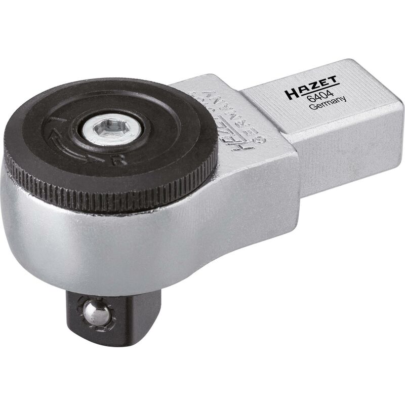 foto del prodotto testa ad innesto con cricchetto reversibile 6404 attacco quadro ad innesto 14 x 18 mm, massiccio attacco quadro, massiccio, 1 2 di pollice 12,5