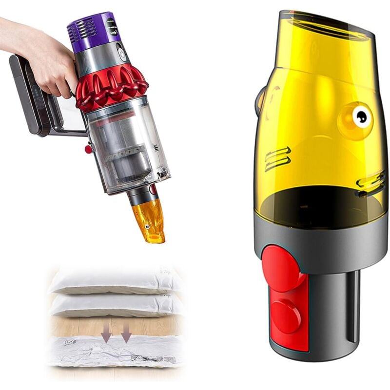 foto del prodotto testa di aspirazione per sacchetti per aspirapolvere, adattatore per sacchetti per aspirapolvere per dyson v7, v8, v10, v11, v12, v15, slim, per