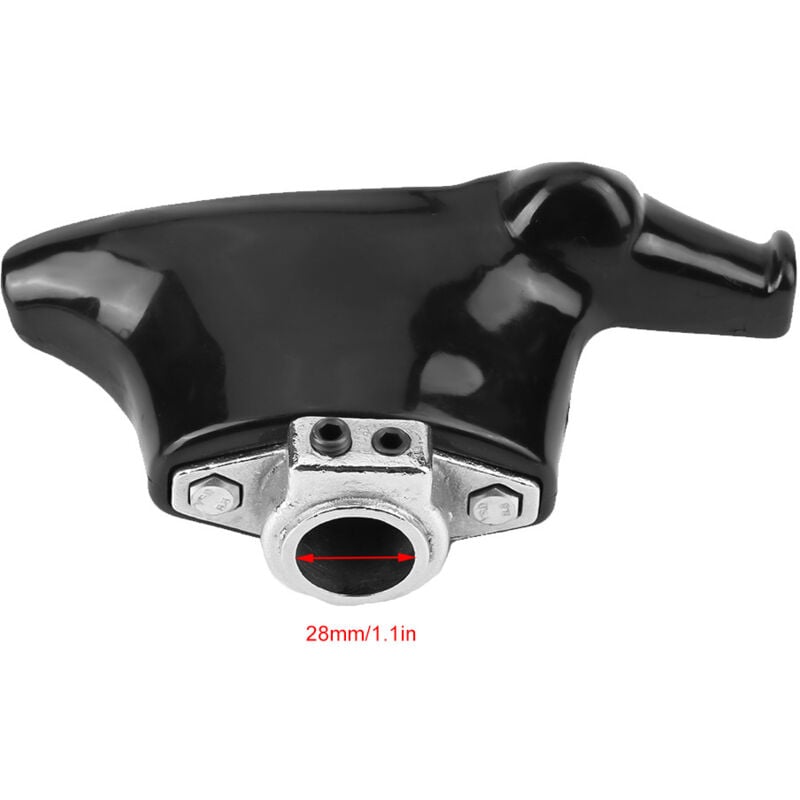 foto del prodotto testa di smontaggio con supporto in nylon in plastica nera per smontagomme diametro 28 mm - eosnow