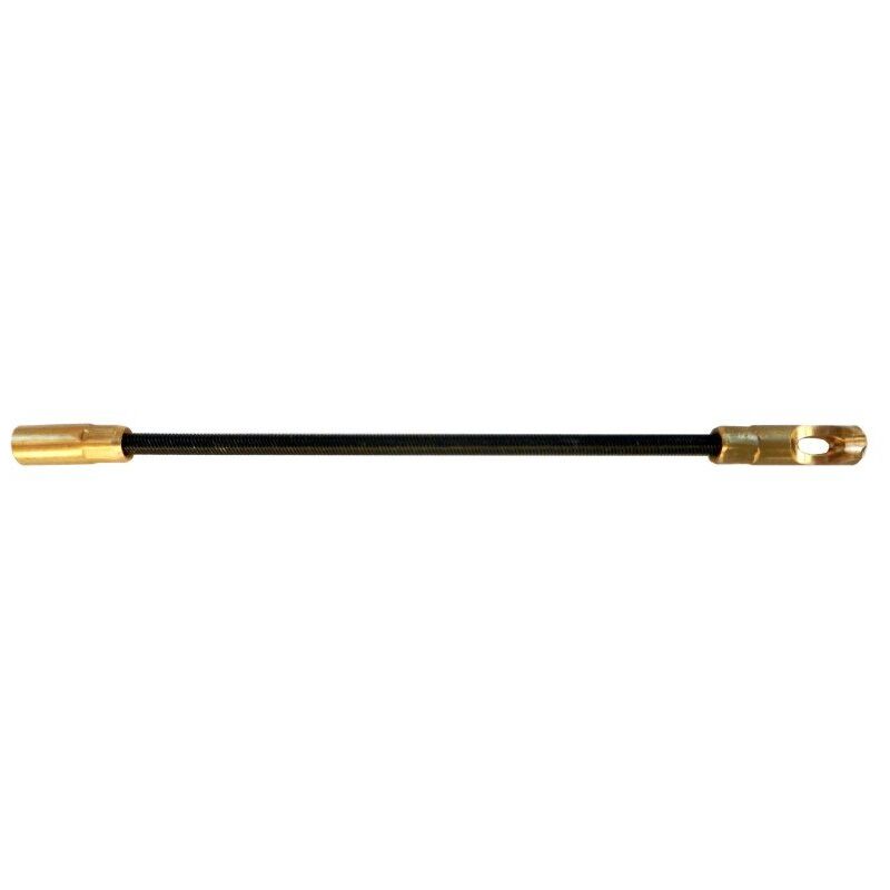 foto del prodotto testa flessibile guida curve in trefolo, per sonde tiracavi 3 4 5mm, filettatura m4 velamp asm01