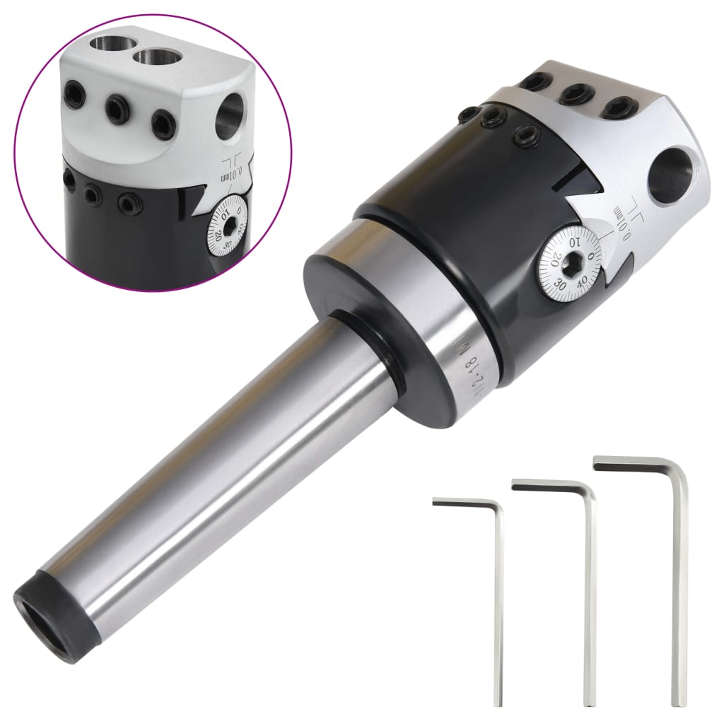 foto del prodotto testa foratura 50 mm con gambo mt3 per fresatura al tornio cod mxl 23503