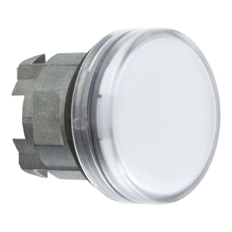 foto del prodotto testa lampada spia telemecanique bianca led zb4bv013