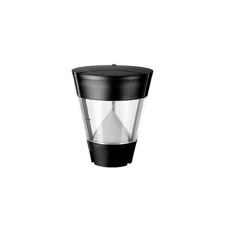foto del prodotto testa lampioncino da giardino, faretto su palo non incluso mareco chone, nero, lampadina non inclusa, mao 1019101n