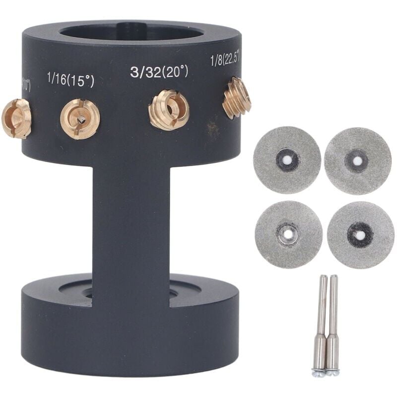 foto del prodotto testa per affilatura di elettrodi in lega di alluminio e tungsteno, testa per affilatura di elettrodi per saldatura tig, strumento per affilatura di
