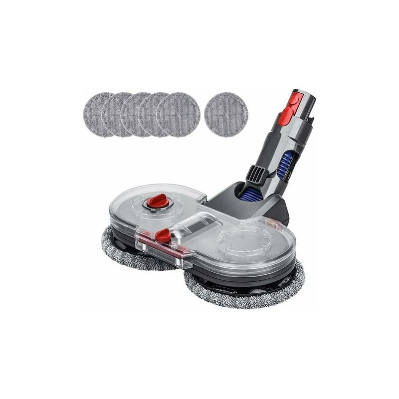foto del prodotto testa per mocio elettrico per aspirapolvere dyson v15 v11 v10 v8 v7 con serbatoio dell acqua rimovibile, 6 mocio lavabili