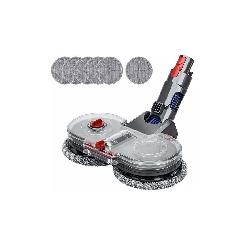 foto del prodotto testa per mocio elettrico per aspirapolvere dyson v15 v11 v10 v8 v7 con serbatoio dell acqua rimovibile, 6 mop lavabili