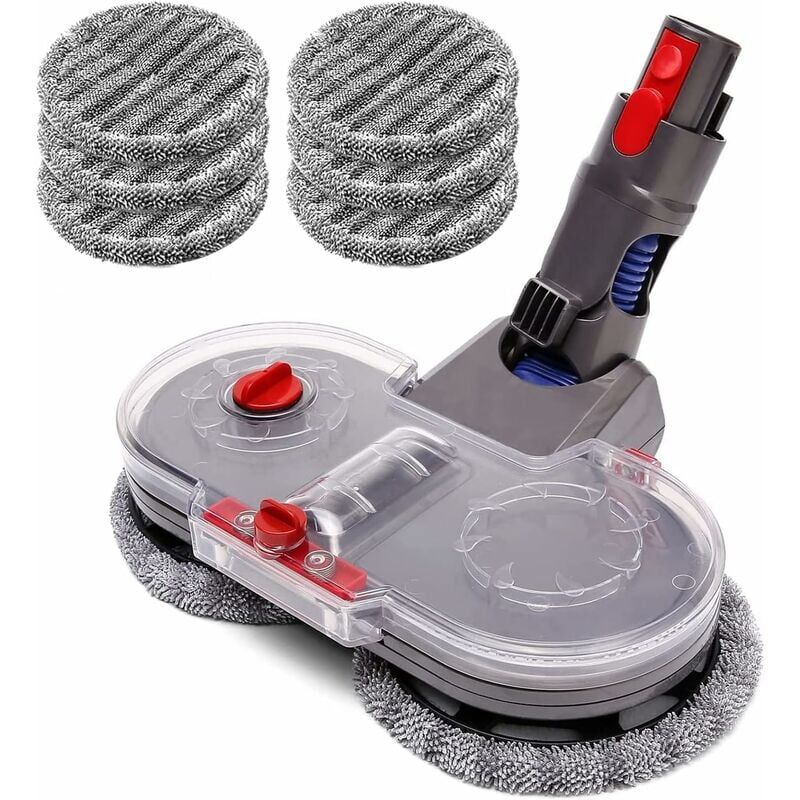 foto del prodotto testa per mocio elettrico per dyson v15 v11 v10 v8 v7 con serbatoio dell acqua integrato, luce led, mocio lavabile