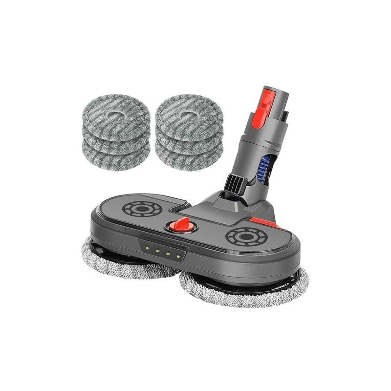 foto del prodotto testa per mocio elettrico per dyson v15 v11 v10 v8 v7, testa per mocio con serbatoio dell acqua integrato, luce led, mocio lavabile