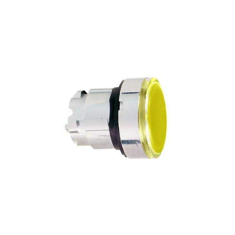foto del prodotto testa pulsante luminosa diametro 22 finiture in metallo giallo filo