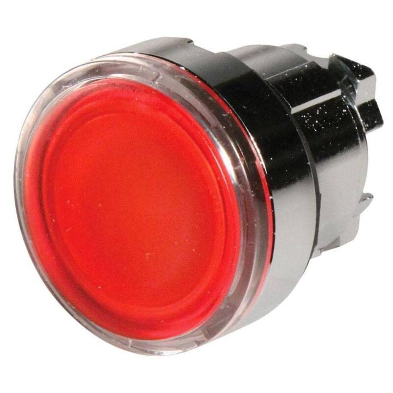 foto del prodotto testa pulsante luminoso telemecanique rosso led zb4bw343