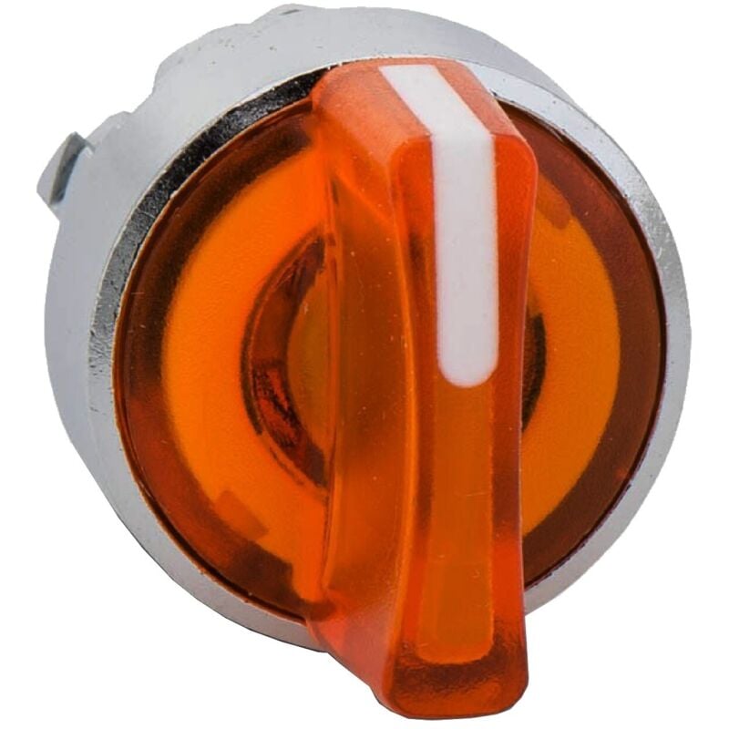 foto del prodotto testa selettore luminoso 3 posizioni giallo schneider cod. zb4bk1353 