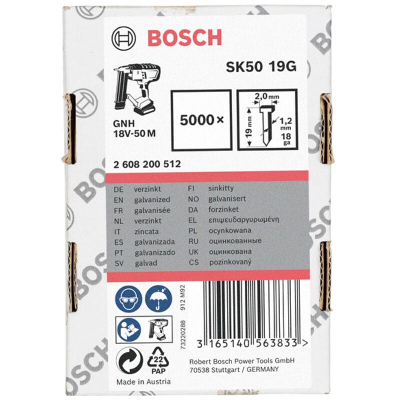 foto del prodotto testa svasata sk50 19g 1,2 mm, 19 mm, 19 mm, zincato