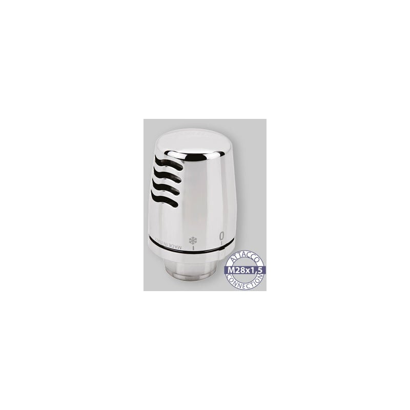 foto del prodotto testa termostatica con sensore liquido cromata icma m28x1,5