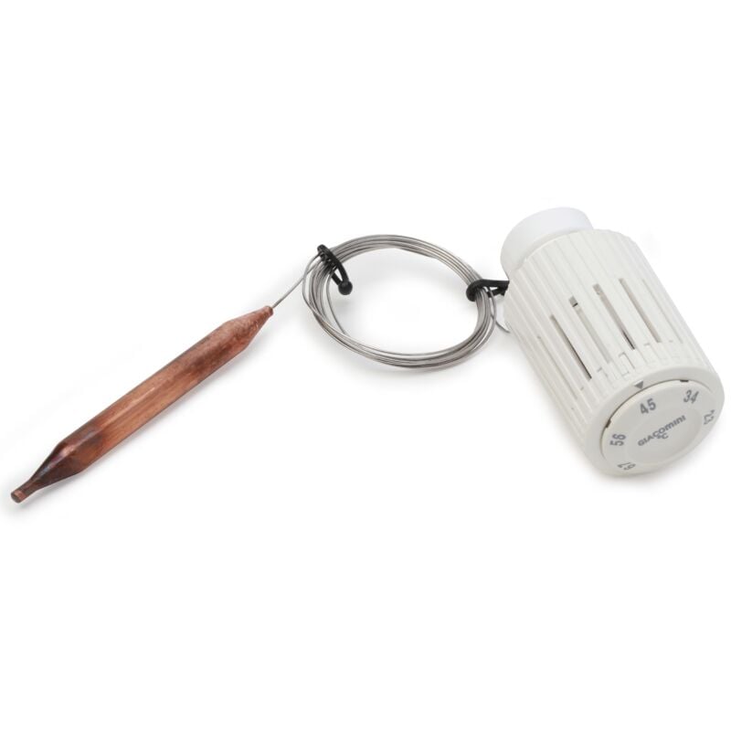 foto del prodotto testa termostatica limitatrice di temperatura con sensore a liquido a distanza giacomini r462lx r462lx001