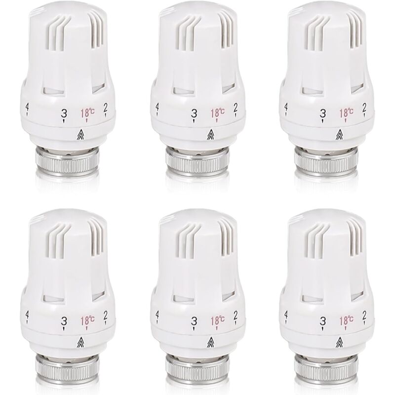 foto del prodotto testa termostatica per radiatore, 10 pezzi testa valvola per radiatore, valvola termostatica per radiatore, testa termostato m30 x 1.5, testa