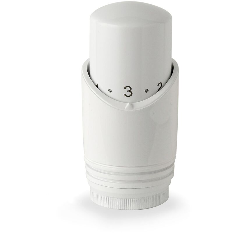 foto del prodotto testa termostatica per radiatori colore bianco opaco m30 x 1,5 universale apm 2 tt bb bianco opaco