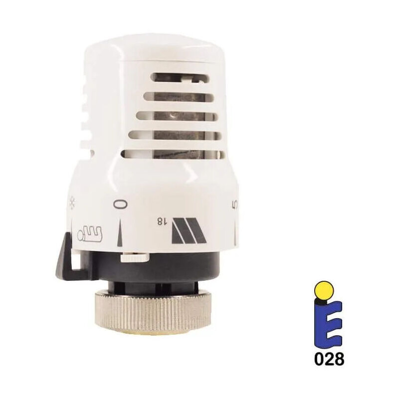 foto del prodotto testa termostatica watts con dado nichelato 30x1,5