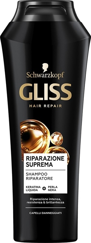 foto del prodotto testanera gliss hair repair shampoo riparazione suprema 250 ml