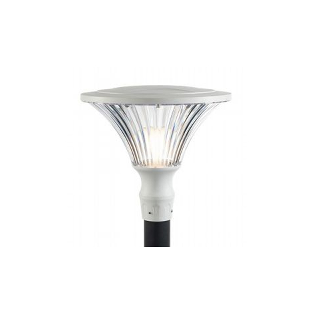 foto del prodotto testapalo contemporanea soriano alluminio bianco 1 luce led 50w 3000k