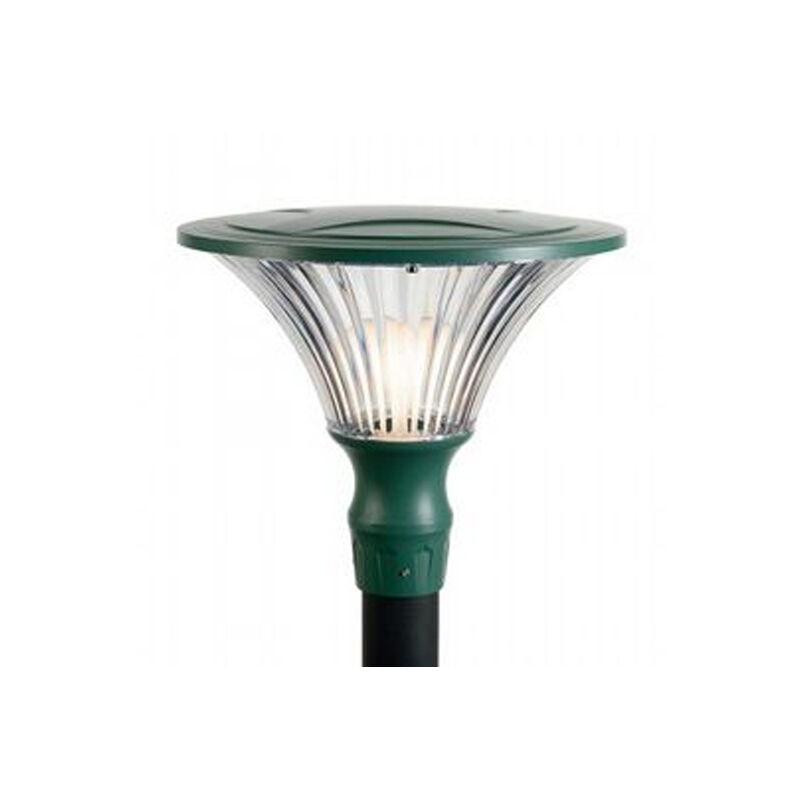 foto del prodotto testapalo contemporanea soriano alluminio muschio verde 1 luce led 22w 3000k