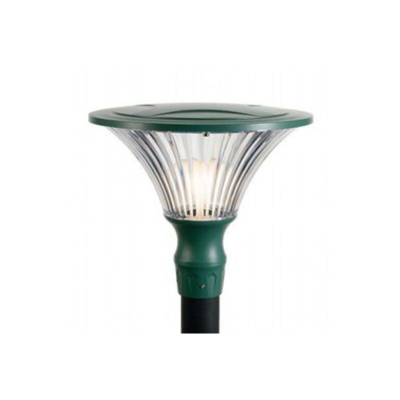 foto del prodotto testapalo contemporanea soriano alluminio muschio verde 1 luce led 22w 4000k
