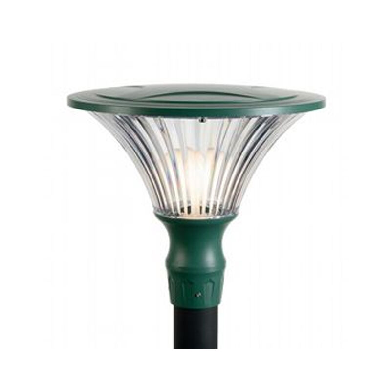 foto del prodotto testapalo contemporanea soriano alluminio muschio verde 1 luce led 50w 3000k