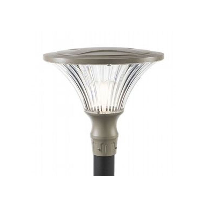 foto del prodotto testapalo contemporanea soriano alluminio tortora 1 luce e27