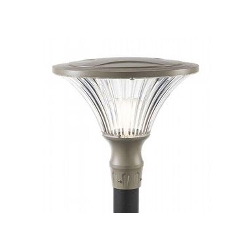 foto del prodotto testapalo contemporanea soriano alluminio tortora 1 luce led 22w 3000k