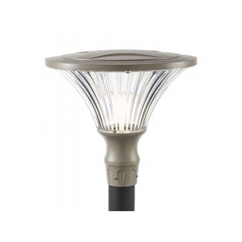 foto del prodotto testapalo contemporanea soriano alluminio tortora 1 luce led 50w 3000k