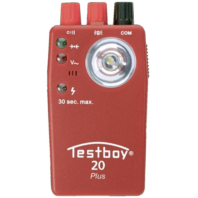 foto del prodotto testboy 20 plus tester continuit cat ii 300 v led, acustico