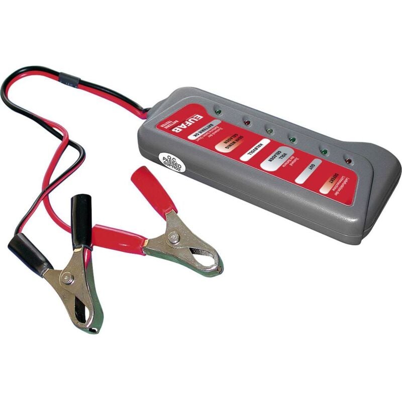 foto del prodotto tester batteria per auto 12 cm x 5 cm x 1.6 cm eufab