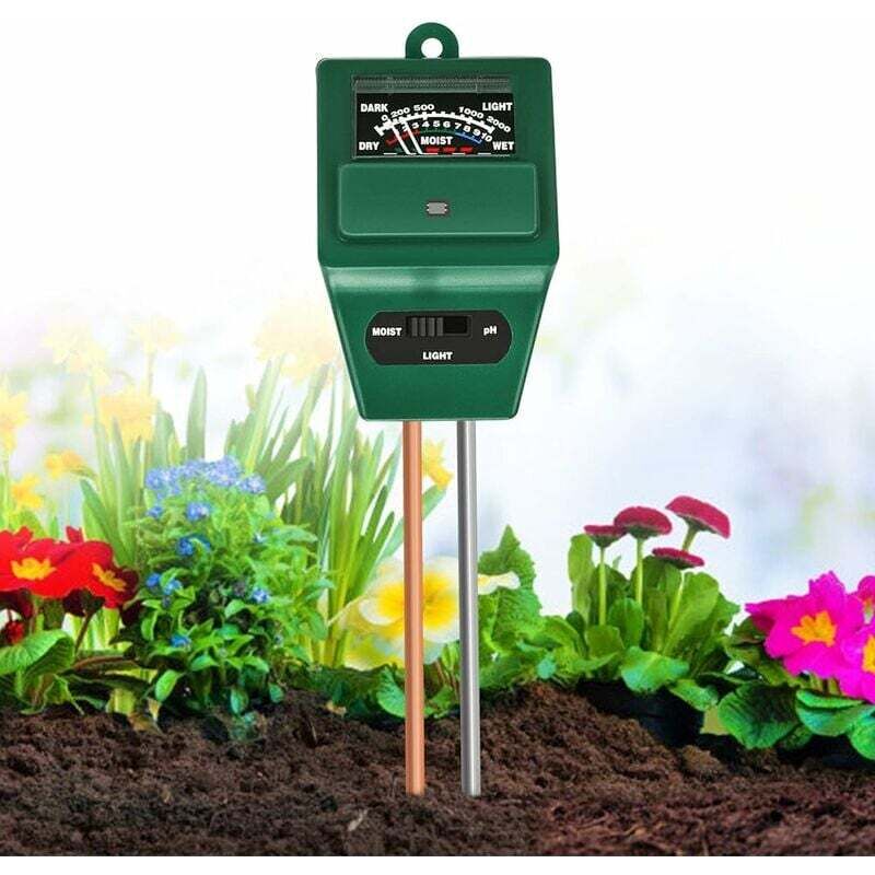 foto del prodotto tester del suolo. tester di umidit luce ph 3 in 1. igrometro per il monitoraggio dell acqua del suolo per la manutenzione del giardino.