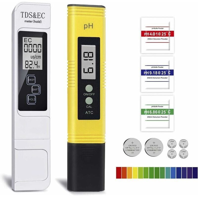 foto del prodotto tester della qualit dell acqua misuratore ph misuratore elettronico della temperatura tds e ec calibrazione automatica tds ph ec 4 in 1 set di