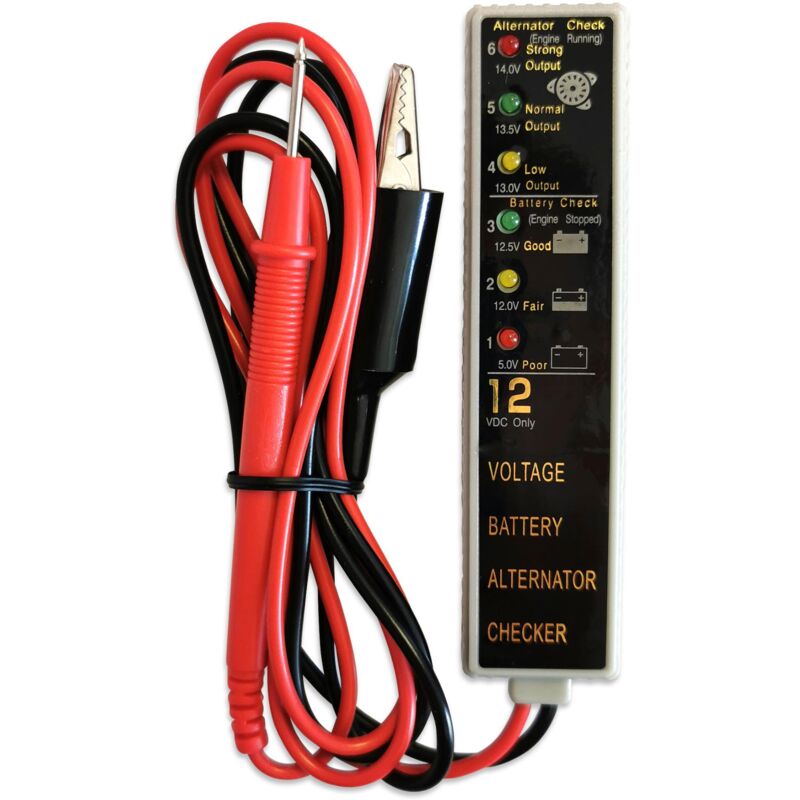 foto del prodotto tester di carico per batteria e alternatore da 12 v
