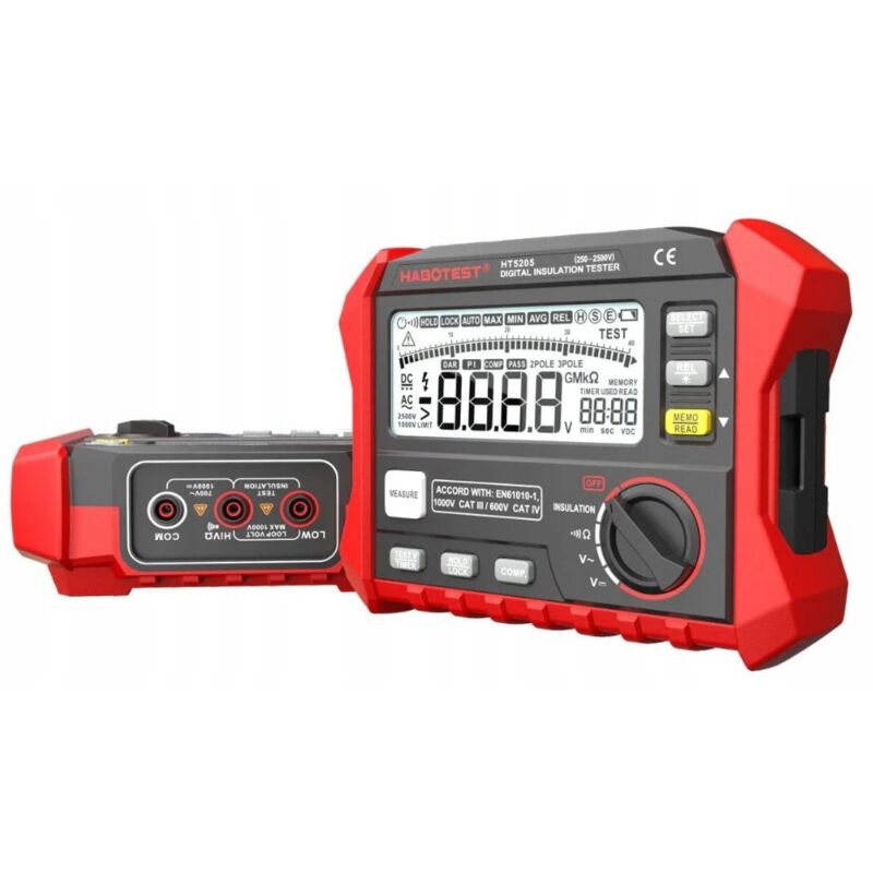 foto del prodotto tester di continuit misuratore di resistenza di isolamento multimetro portatile ac dc lcd